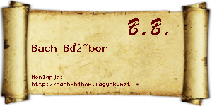 Bach Bíbor névjegykártya